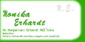 monika erhardt business card